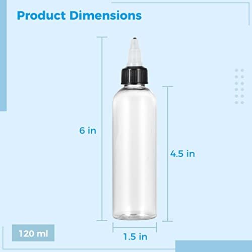 64pcs 4oz Condiment Squeeze Bottles Set