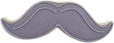 R M 4-Inch Black Polyresin Moustache Cookie Cutter