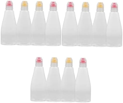 TOPPERFUN 3 Sets Honey Bottle Squirt Bottles for Sauce Seasoning