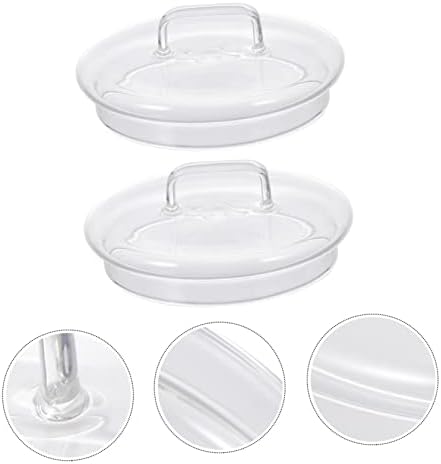 GRADENEVE Airtight Glass Jar Lids 2 Pack Sturdy Easy to Clean