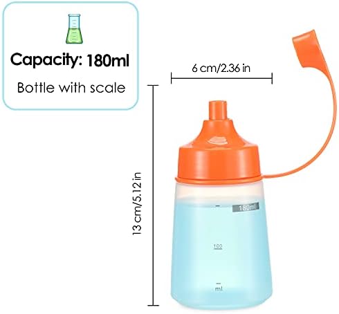 Ondiomn Condiment Squeeze Bottles 3-Pack Wide Mouth BPA Free