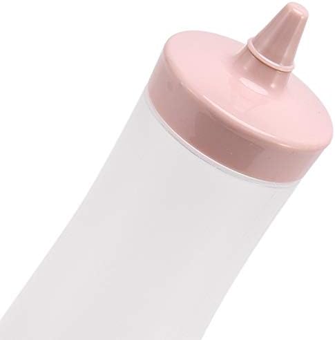 Pasuihcay Pink and Transparent Condiment Squeeze Bottle