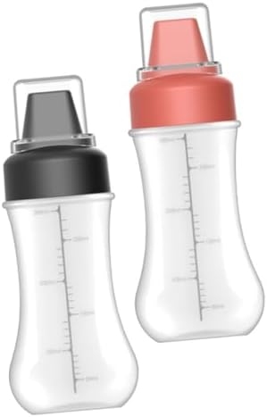 HAKIDZEL 2pcs Condiment Squeeze Bottle Ketchup Dispenser