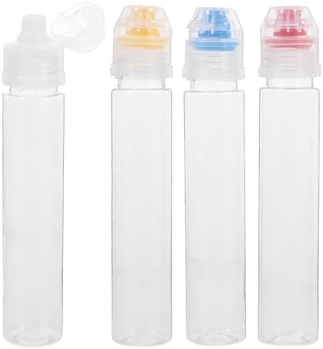 OUNONA 4pcs2 Mini Squeeze Condiment Bottles 1