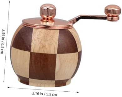Manual Crank Wooden Pepper Grinder Set with Box