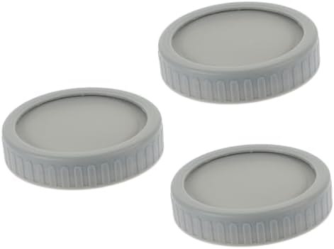 3 Sets Mason Jar Lids Kitchen Jar Protectors Grey