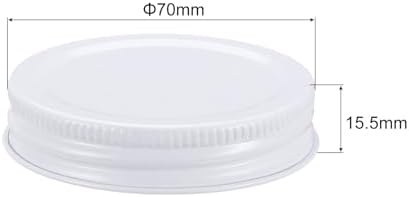 Uxcell 42pcs 70mm Mason Jar Lids with Airtight Seal