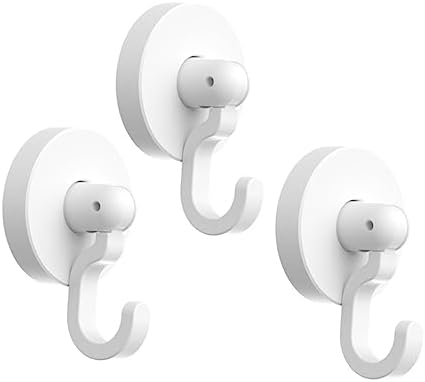 SOLUSTRE 3 Pack Heavy Duty Self-Stick Bathroom Hooks