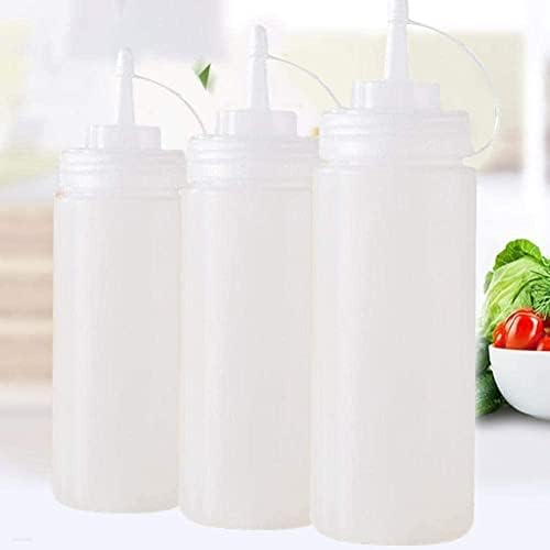 SHAPERME 240ml Squeeze Bottles for Condiments