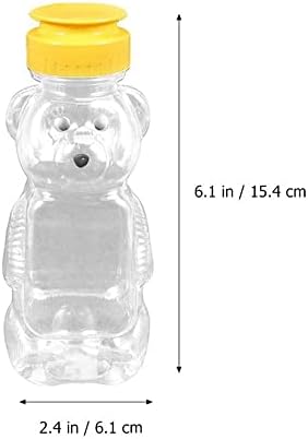8 Oz Bear Shaped Honey Squeeze Bottle with Flip Top Lid