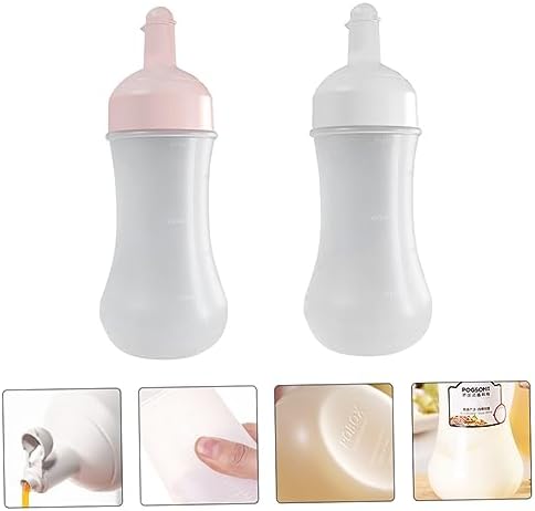 2 Pack Condiment Squeeze Bottles for Ketchup and Sauces