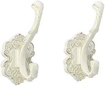 SDH Antique Brass Coat Hooks - Heavy Duty Rust Resistant Easy Installation