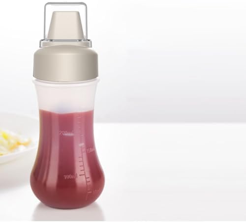 5-Hole Squeeze Bottle with Clear Lid - 350ml Condiment Container