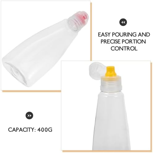 CLISPEED 4pcs Honey Squeeze Bottle Set