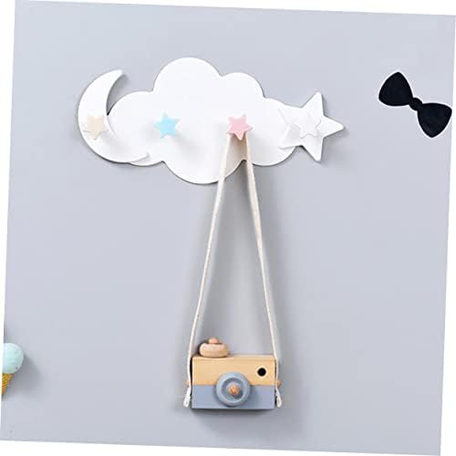 2Pcs Star Moon Wall Hooks for Smooth Surfaces