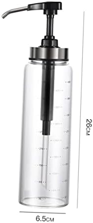 Luxshiny Metal Glass Honey Dispenser Jar
