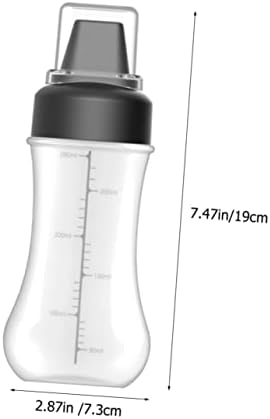 OKUMEYR 2 Pack 350ml Condiment Squeeze Bottles with Scale 1