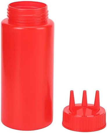 Agatige 3 Hole Condiment Squeeze Bottles 3Pcs