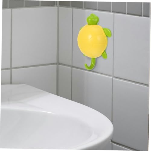 6pcs Adhesive Wall Hooks with Cute Turtle Design