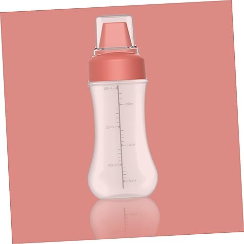 PRETYZOOM 5-Hole Squeeze Ketchup Bottle 350ml Red with Lid 1