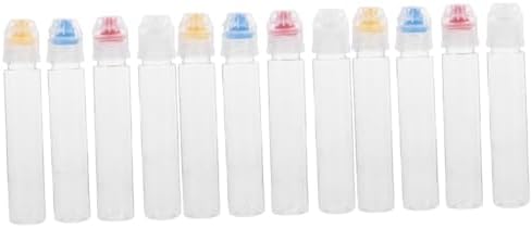 12 Pcs Mini Squeeze Condiment Bottles for Ketchup Honey and Salad Dressing