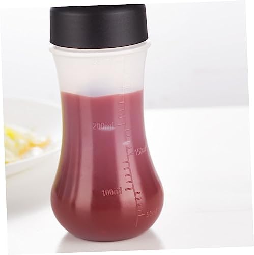 SHOWERORO 2pcs Condiment Squeeze Bottles Set Clear Nozzle