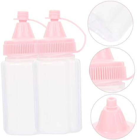 FELTECHELECTR Reusable Condiment Bottle Set for Honey and Salad Dressing