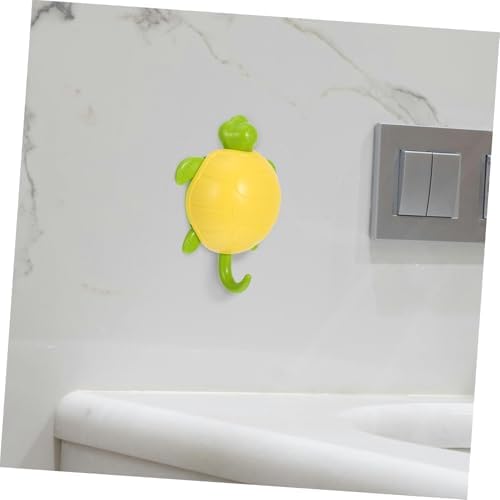 6pcs Adhesive Wall Hooks with Cute Turtle Design