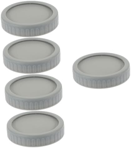 5 Sets Reusable Mason Jar Lids with Sealing Rings