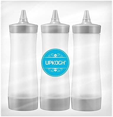 UPKOCH 3 Pcs Squeeze Condiment Bottles
