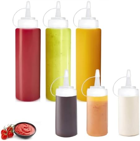 BigdataBetterLife Condiment Squeeze Bottles Set