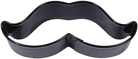 R M 4-Inch Black Polyresin Moustache Cookie Cutter