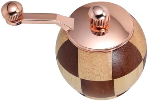 PRETYZOOM Wooden Pepper and Salt Grinder Set Hand Crank