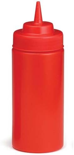 Tablecraft Update Squeeze Bottle 16 oz Red