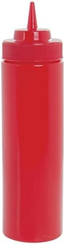 TableCraft Red Wide Mouth Squeeze Bottle 24oz 6-Pack