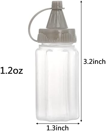 Hiceeden 16-Piece Mini Condiment Squeeze Bottles Set