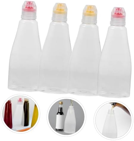ULTECHNOVO 8 Pcs Condiment Squeeze Bottles for Honey Salad Travel Use