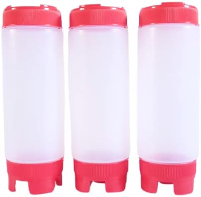 BAKERS PARDISE 15 Oz Condiment Squeeze Bottles Pack of 3 1