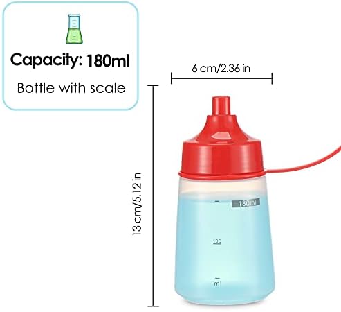Ondiomn Condiment Squeeze Bottles 2 Pack BPA Free