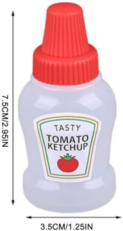 Mini Condiment Squeeze Bottles 4pcs Set