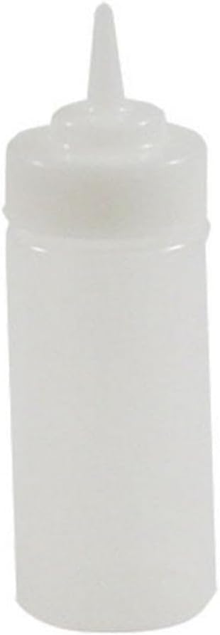 Tablecraft 8 Oz Clear Wide Mouth Squeeze Bottle