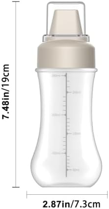 5-Hole Squeeze Bottle with Clear Lid - 350ml Condiment Container