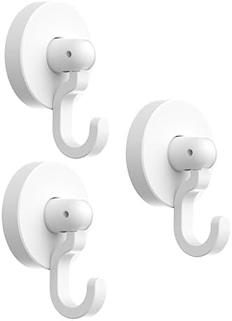 VILLFUL Adhesive Shower Door Hooks 3pcs Heavy Duty