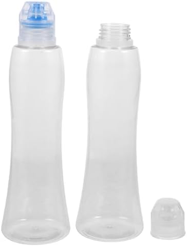 12 Pcs Refillable Condiment Squeeze Bottles with PET Leakproof Cap