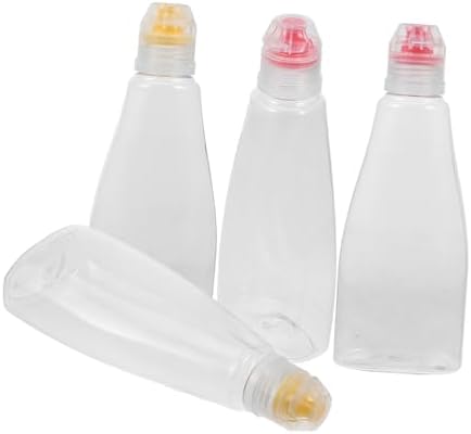 CHILDWEET 12 Pcs PET Condiment Squeeze Bottles