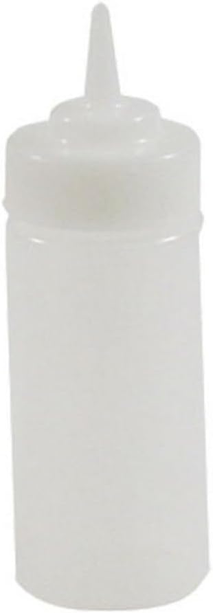 Tablecraft 8 Oz Clear Wide Mouth Squeeze Bottle