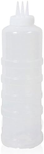 GARASANI 3 Hole Condiment Squeeze Bottle 24oz