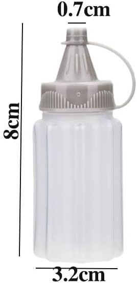 4pcs Plastic Squeeze Condiment Bottles for BBQ and Camping