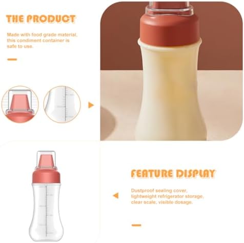 Unomor 5-Hole Squeeze Condiment Bottle with Red Cap 350ml
