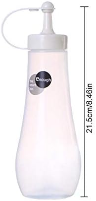 Kasuki Plastic Condiment Squeeze Bottles with Funnel and Marker